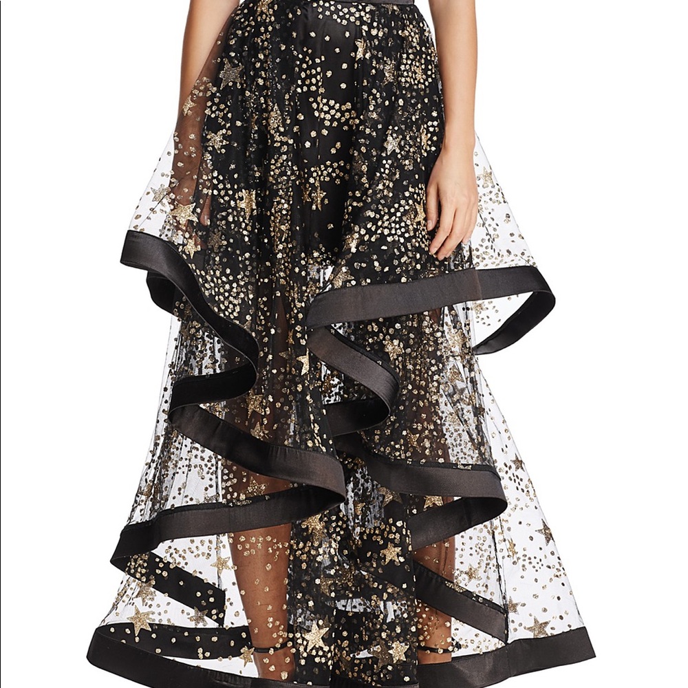 Zendaya x Aqua glitter star maxi skirt